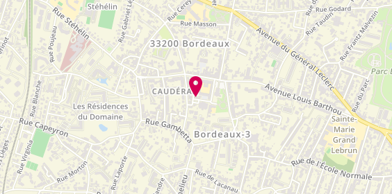 Plan de Agence GRUENER Immobilier, 9 Rue Fernand Cazères, 33200 Bordeaux