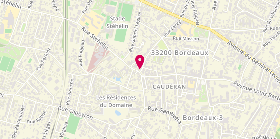Plan de Stéphane Plaza Immobilier, 3 Rue Cerey, 33200 Bordeaux
