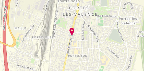 Plan de IMMO & CO Mickael Santiago, 91 Rue Jean Jaurès, 26800 Portes-lès-Valence