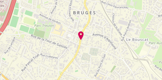 Plan de Agence Immobilière ERA Passion'Immo Bruges, 24 avenue de l'Europe, 33520 Bruges