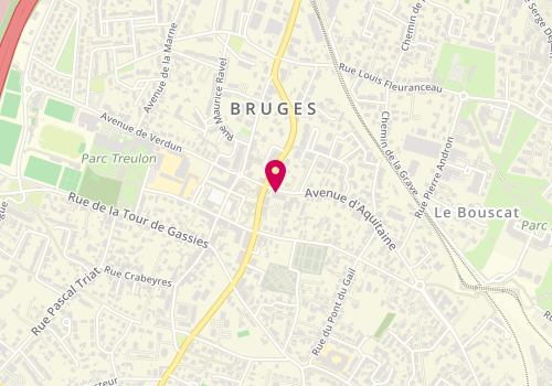 Plan de Dfl Immobilier, Espace Alienor
11 Avenue d'Aquitaine, 33520 Bruges