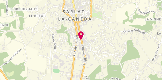 Plan de Human Immobilier, 98 avenue Thiers, 24200 Sarlat-la-Canéda