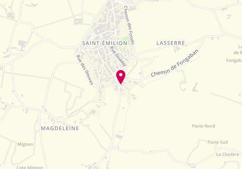 Plan de Leggett Immobilier, 6 place Bouqueyre, 33330 Saint-Émilion