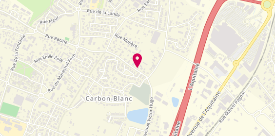 Plan de Agence immobilière Céline Demanes Immobilier CARBON-BLANC, 7 Rue Alphonse Lamartine, 33560 Carbon-Blanc