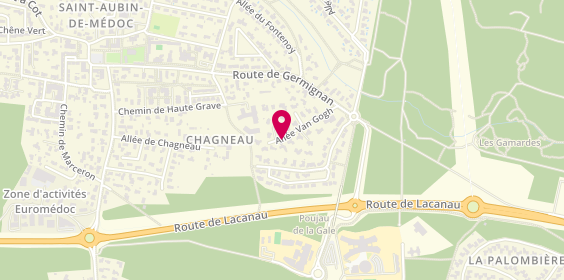 Plan de 2K Conseil Immobilier, 16 Allée Van Gogh, 33160 Saint-Aubin-de-Médoc