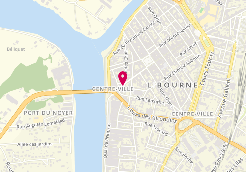 Plan de Libourne Immobilier, 16 Rue Jules Ferry, 33500 Libourne