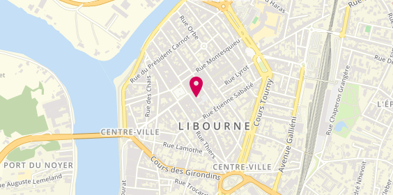 Plan de Albalys Immobilier, 5 Rue Michel Montaigne, 33500 Libourne