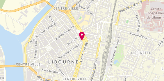 Plan de AJP Immobilier Libourne, 22 place Decazes, 33500 Libourne