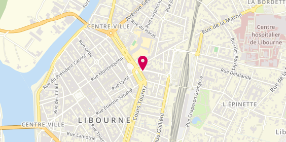 Plan de Agence immobilière Pichet - Ancien, Location, Gestion, Syndic, 30 place Decazes, 33500 Libourne