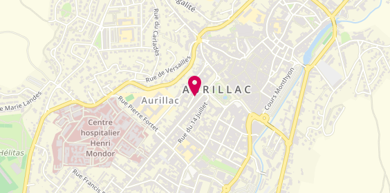 Plan de Aurillac Gestion Immobiliere A.G.I, 2 Bis avenue de la République, 15000 Aurillac