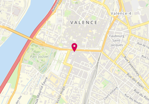 Plan de Stéphane Plaza Immobilier, 8 place de la République, 26000 Valence