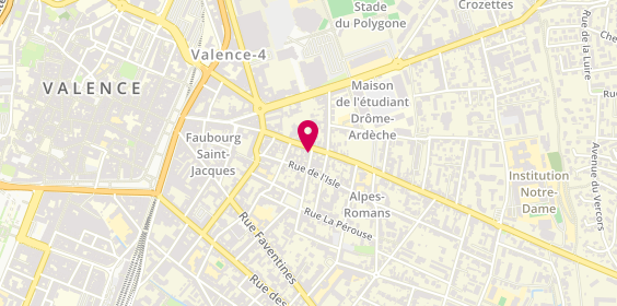 Plan de Cimm Immobilier, 50 avenue de Chabeuil, 26000 Valence