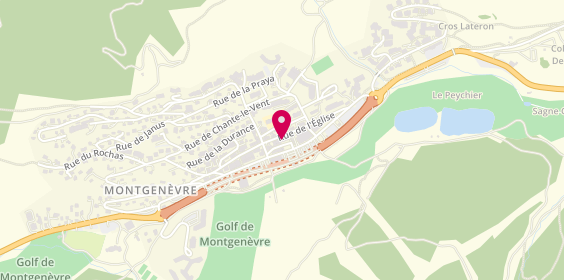 Plan de Agence du Parc, 30 place des Escartons, 05100 Montgenèvre