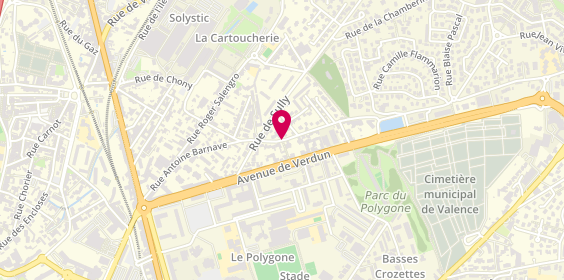 Plan de BOISSIEUX Rosemarie, 51 Rue Antoine Barnave, 26000 Valence