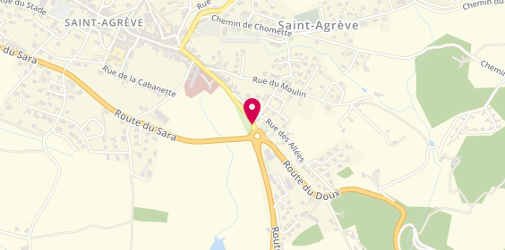 Plan de Agence Cévenole Immobilier, 17 Doct Tourasse, 07320 Saint-Agrève