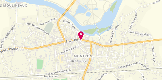 Plan de Montpon Immobilier, 24 Bis Rue Thiers, 24700 Montpon-Ménestérol