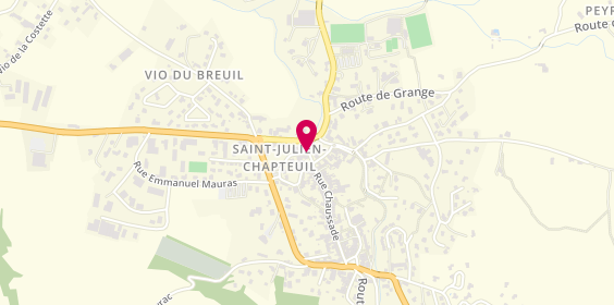 Plan de Agence du Plateau, 6 place Saint-Robert, 43260 Saint-Julien-Chapteuil
