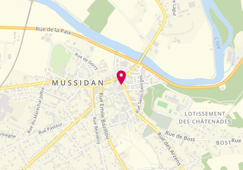 Plan de Mussidan Immobilier, 10 Avenue Gambetta, 24400 Mussidan