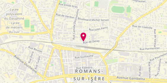 Plan de Excel Immobilier, 18 Bis Rue de Delay, 26100 Romans-sur-Isère