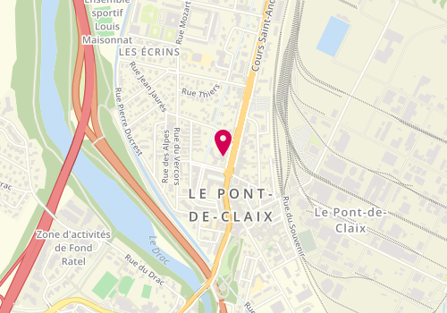 Plan de COLLI Fabrice, 5 Cours Saint - Andre, 38800 Le Pont-de-Claix