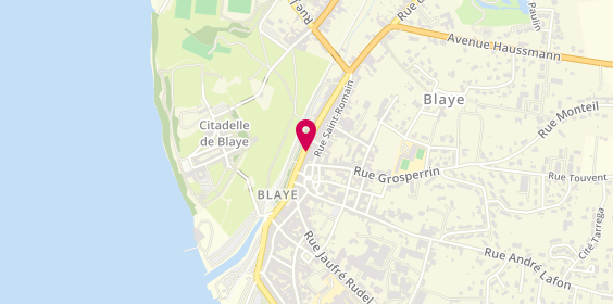 Plan de Agence immobilière Laforêt Blaye, 9 Cr de Lattre de Tassigny, 33390 Blaye