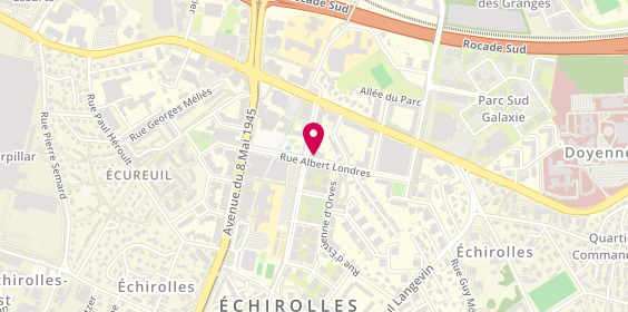 Plan de LES z'AGENTS Immobilier - Echirolles, 11 Rue Albert Londres, 38130 Échirolles