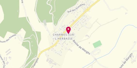 Plan de Christelle CHABOT Immobilier et coaching business, 55 Route de Marges, 26260 Charmes-sur-l'Herbasse