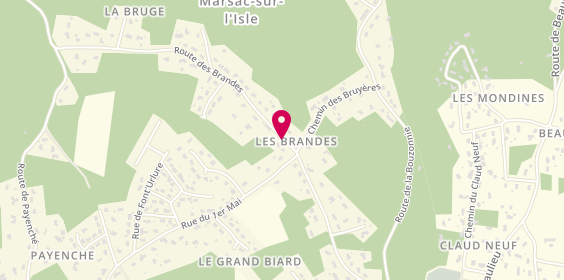 Plan de EI Laetitia & Virgil MINGOT CAPIFRANCE, 33 Route des Brandes, 24430 Marsac-sur-l'Isle
