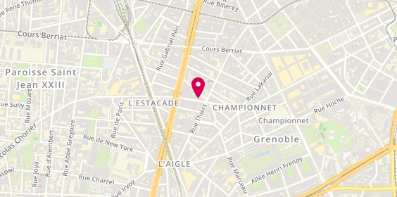 Plan de Agence Suzanne Immobilier, 20 Rue Condorcet, 38000 Grenoble