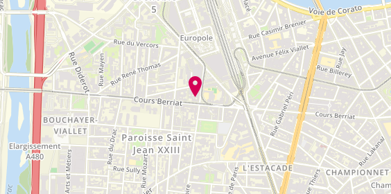 Plan de Agence CENTURY 21 Immobilier du Palais Grenoble, 20 Rue Abbé Grégoire, 38000 Grenoble