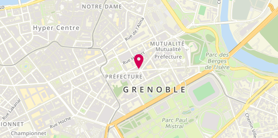 Plan de Agence immobilière Bonjour Immobilier Grenoble, 12 Rue Dominique Villars, 38000 Grenoble