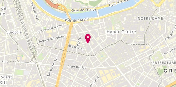 Plan de Agence immobilière Immothep, 18 Rue du Dr Mazet, 38000 Grenoble