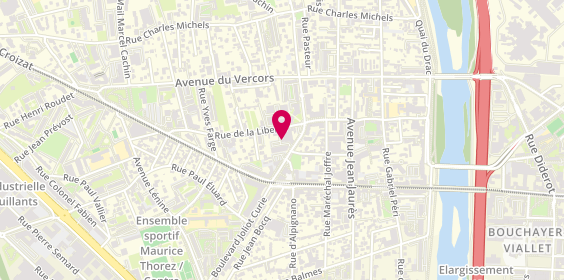 Plan de Soliha Immobilier, 37 Rue de la Liberté, 38600 Fontaine