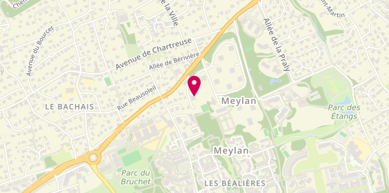 Plan de Karin Arnaud Immobilier, 3 Saint Mury, 38240 Meylan