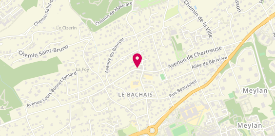 Plan de Agence Delphine Teillaud, 56 avenue de la Chartreuse, 38240 Meylan