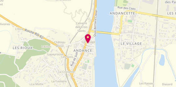 Plan de A3A Immobilier Andance, 1 place du Cloître, 07340 Andance