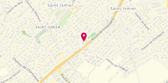 Plan de Agence immobilière Agence fichier de la construction (le) : Immobilier Grésivaudan Saint-Ismier, 2 place Aux Herbes, 38330 Saint-Ismier