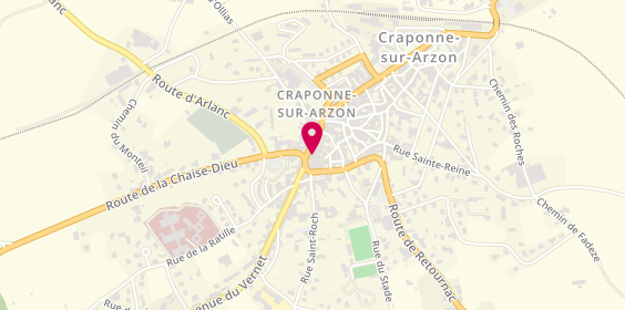Plan de Agence Beyssac Immobilier, 10 Faubourg Constant, 43500 Craponne-sur-Arzon