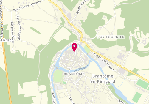 Plan de Immobilier du perigord, 49 Rue Gambetta, 24310 Brantôme-en-Périgord