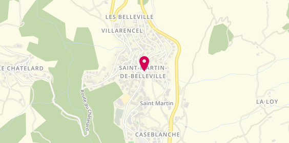 Plan de Agence des Belleville, Saint Martin de Belleville 45 Saint Martin, 73440 Les Belleville