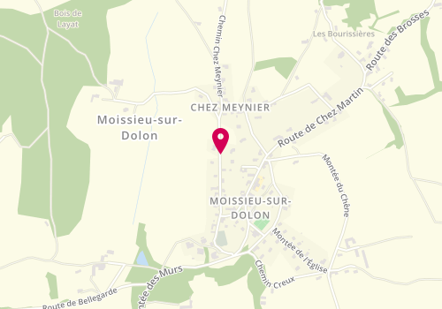 Plan de BARBIER Nadège, 342 Montée du Vieux Village, 38270 Moissieu-sur-Dolon