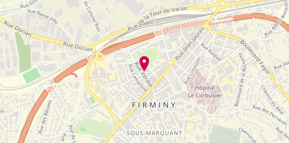 Plan de Cheylus Frachon Merllié Agence immobilière Firminy, 17 Rue Verdié, 42700 Firminy