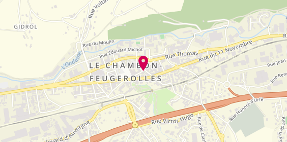 Plan de PEREZ Rémi, 4 Place Claudinon Giraudet, 42500 Le Chambon-Feugerolles