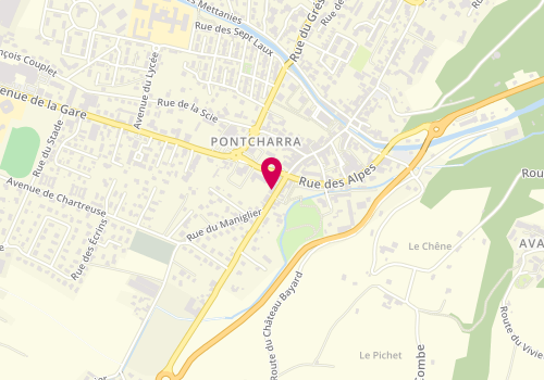 Plan de Yves CROSAZ - Comparet Immobilier, 57 avenue du Dauphiné, 38530 Pontcharra