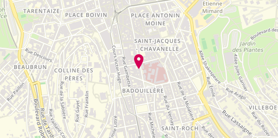 Plan de A.D.M Immobilier, 38 Rue Michelet, 42000 Saint-Étienne