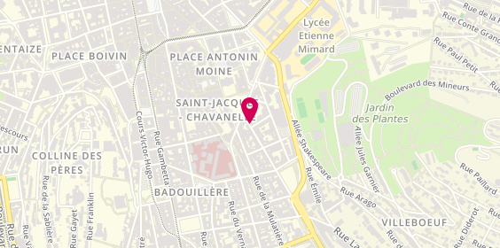Plan de Détrois Immobiler, 5 Rue Henri Barbusse, 42000 Saint-Étienne