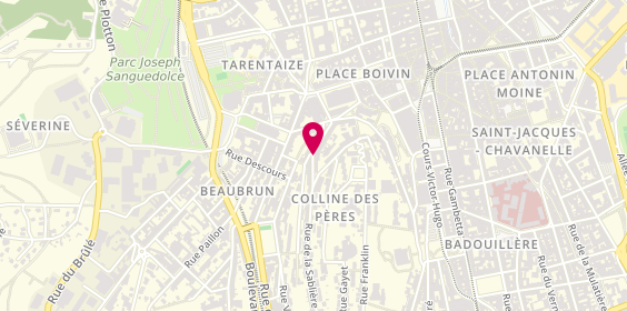 Plan de DELZANNNO Agnès, 25 Rue de la Sabliere, 42000 Saint-Étienne