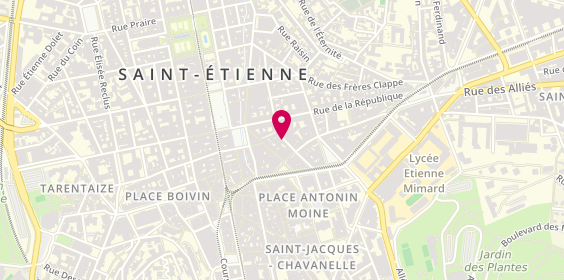 Plan de Cabinet Emonet Christian, 8 Rue François Gillet, 42000 Saint-Étienne