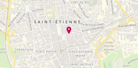 Plan de Citya Montchalin, 2 Rue de la République, 42000 Saint-Étienne