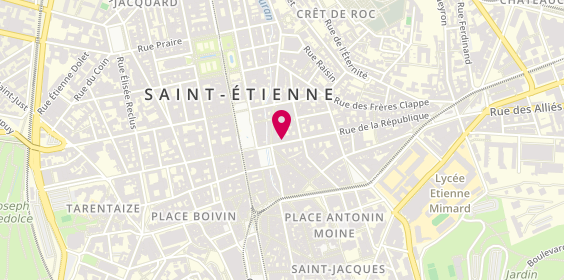 Plan de Cheylus Frachon Merllié Agence immobilière Saint-Etienne, 3 Rue de la République, 42000 Saint-Étienne